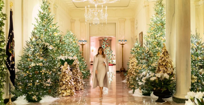 Мелания Трамп украсила Белый Дом к Рождеству